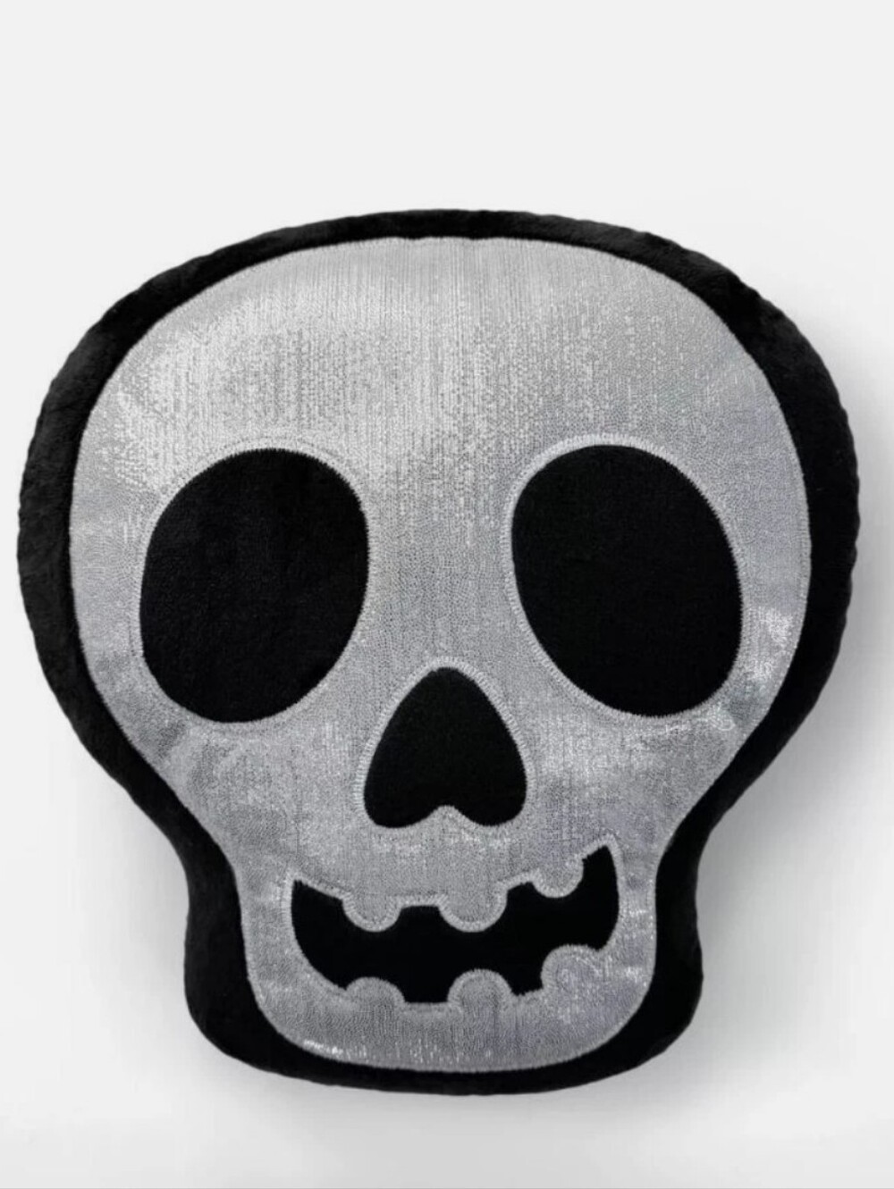Goth Skull Plush Pillow